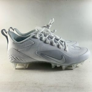 Nike Alpha Huarache 8 Pro Mens Lacrosse Cleats White Size 8 CW4439-110 NEW